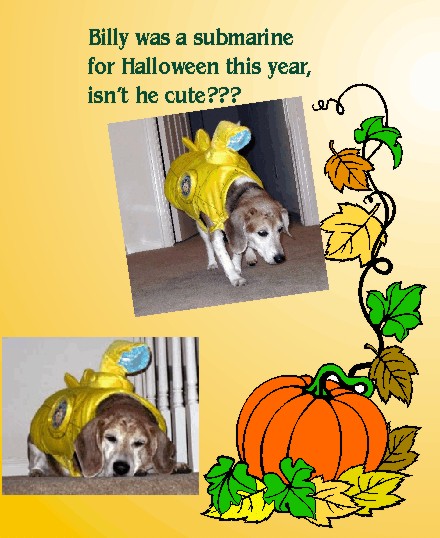 Billy Bob Beagle - a submarine for Halloween